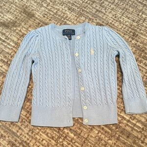 Polo by Ralph Lauren Light Blue Cable Knit Sweater